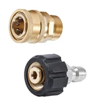 Pcs Pressure Washer Quick Connect Fittings M22 15MM To 3/8 Inch Adapter. Fixed Price $23.68.