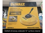 Nib Dewalt Driveway And Sidewalk Surface Cleaner For Pressure Washer. Fixed Price $24.00.