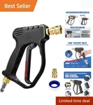 High Efficiency Pressure Washer Gun - 4000 Psi, 10.5 Gpm, Perfect For Home & Pro. Fixed Price $31.99.