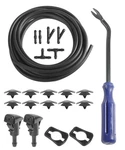 22PCS Windshield Washer KIT,13FT Fluid HOSE,6 Connectors.... Fixed Price $15.49.