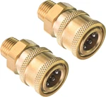Pressure Washer Couplers, Brass Fittings, 1/4 Inch Quick Connect To Male Npt Thr. Fixed Price $21.99.