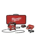 Milwaukee M18 Cordless Grease Gun Kit W/ Battery, Charger & Case Red/black. Fixed Price $349.95.