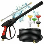 High Pressure Car Power Washer Gun Spray Wand Lance Nozzle Hose Kit 4000PSI. Fixed Price $36.89.