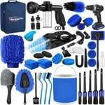 Qydipclin 45PCS Car Detailing Kit, Brush Set, Wash Cleaning. Fixed Price $49.43.