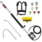 Lidodola 24FT Telescoping Pressure Washer Wand - Extension Kit, Gray. Fixed Price $125.58.