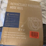 Giraffe Tools Retractable Power Pressure Washer Hose Reel 1/4" X 60 Ft, 4000PSI. Fixed Price $225.00.