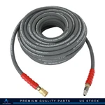 Hot Water Pressure Washer Hose 3/8" X 100FT 6000 Psi 2-BRAID Gray R2. Fixed Price $109.99.