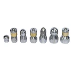 XZT-7PACK 4000PSI Sewer Jetter Nozzle Kitrotating Button Nosepressure Washer. Fixed Price $128.38.