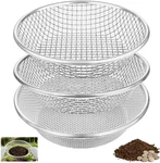 Heavy Duty Soil Sifter Set For Gardening - Fits 5 Gallon Bucket, 3 Sizes. Fixed Price $38.99.