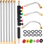 Varilla Extension Hidrolavadora Con Boquillas Curvas Limpieza Canaletas. Fixed Price $53.27.