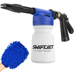 Swiftjet Car Wash Foam Gun + Microfiber Mitt - Blue With. Fixed Price $71.49.