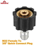 Yamatic Pressure Washer Adapter, M22 Female To 3/8'' Quick Connect Plug. Fixed Price $10.13.