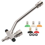 Dual Use Pressure Washer Wand Spray Lance With 5 Angle Nozzles 4000 Psi. Fixed Price $22.99.