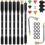 Upgraded Pressure Washer Extension Wand,up To 115IN,4000 Psi Gutter Cleaner A.... Fixed Price $52.03.