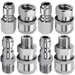 Beduan Pressure Washer Fitting 1/4 Mpt+fpt SOCKET&PLUG(2 Set), Silver. Fixed Price $41.00.