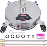 14" Pressure Washer Surface Cleaner With Wheels, Stainless Steel Power. Fixed Price $53.99.