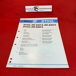 Stihl K, 240 Rb Spare Parts List 1992-10. Fixed Price $14.99.
