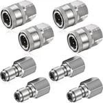 Shimeyao Sets Npt 1/4 Inch Pressure Washer Coupler Quick Connect Plug Male Fem. Fixed Price $30.68.