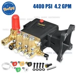 Toolcy 4400 Psi Horizontal Pressure Wash Pump 1" Shaft Triplex 4.2 Gpm. Fixed Price $251.99.