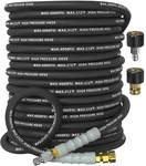 Pressure Washer Hose 100FT 4000 Psi, Kink Resistant Steel Braided Layer & Non.... Fixed Price $122.87.