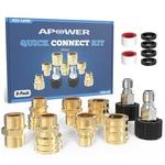 Apower Pressure Washer Quick Kit M22-14MM 3/8" Female Disconnect Br. Fixed Price $46.71.