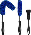 Nikcosmk 3PCS Wheel Brush Kit For Cleaning And Tire, Rim Blue. Fixed Price $14.76.