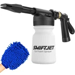 Foam Gun Car Wash Black With Microfiber Mitt Garden Hose Swiftjet Works Soap. Fixed Price $74.99.