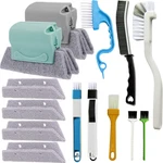 Crafnew 14PCS Window Track Cleaning Tools, Deep Groove Gap Brush. Fixed Price $17.99.