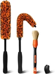 3PCS Quick Car Wheel Kit, 2-SIZE 360 Bendale Rim Cleaner Brushes, Boars. Fixed Price $19.99.