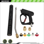 High Pressure Washer Gun 5000PSI 3/8" With Extension Wand Trigger Handle 1/4". Fixed Price $43.60.