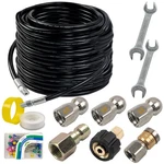 Sewer Jetter Kit For Pressure Washer 100FT, Drain Cleaner Hose 1/4 Inch Npt, Ori. Fixed Price $68.00.