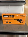 Worx Hydroshot WG644 40V Cordless Power Cleaner, Adjustable Nozzle, 450 Psi. Fixed Price $165.00.