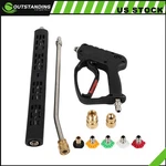 High Pressure Washer Gun 5000PSI 3/8" W/ Extension Wand Trigger Handle 1/4". Fixed Price $46.59.