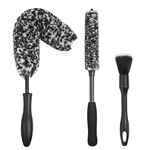 3PCS Wheel Kit For Cleaning And Tire, Rim Brush, Car. Fixed Price $18.28.