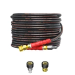 Heliwoo 25FT 4200PSI 1/4" Pressure Washer Hose Kink Free M22-14MM Connectors. Fixed Price $77.89.