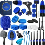 Qydipclin 34PCS Car Detailing Kit, Brush Set, Wash Cleaning. Fixed Price $53.97.