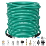 Sitimimil 200FT Sewer Jetter Kit For Pressure WASHER1/4NPT Drain Cleaner Hose. Fixed Price $231.37.