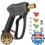 Short Pressure Washer Gun, 5000 Psi Max Swivel High Extension. Fixed Price $47.45.