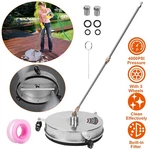 15'' Pressure Washer Surface Cleaner 4000PSI Stainless Steel & 3 Wheels +wands. Fixed Price $78.94.