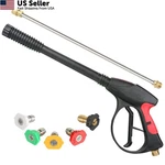 Sooprinse High Pressure Washer Power Spray 4000PSI With 19 Gun, Black. Fixed Price $45.66.
