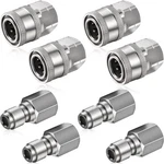 Shimeyao Sets Npt 1/4 Pressure Washer Coupler Quick 0.25 Inch, Silver. Fixed Price $38.98.