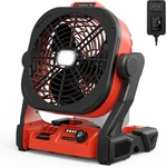 Milwaukee M18 Cordless Fan W/ Led Light 4-SPEED Ac Adapter, Battery Operated. Fixed Price $89.57.