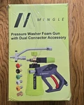 Mingle Pressure Washer Foam Gun Kit PW70-1, Dual Connector, 1L Bottle, Pack. Fixed Price $25.60.