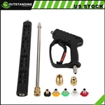 Pressure Washer Gun W/extension Wands Swivel Quick Connect M22-14MM 3/8" 4500PSI. Fixed Price $46.49.