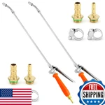 Qwork 2PCS Metal Replacement Sprayer Wand Kit 29IN Adjustable Nozzle Brass Barbs. Fixed Price $50.74.