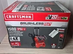 Craftsman V20 Brushless Rp 1500 Psi 1.2-GPMS Cold Water Battery Pressure Washer. Fixed Price $269.87.