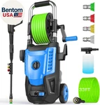 4800PSI Pressure Washer- High Power With 33FT Hose, Nozzles And Foam Ca. Fixed Price $228.14.