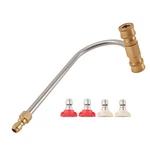 Gutter Cleaner Attachment For Pressure Washer 4000PSI 1/4'' Quick Connect. Fixed Price $23.05.