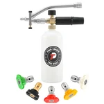 Foam Cannon Dual Connector 1/4 Quick 5 Nozzle Tips Liter. Fixed Price $61.02.