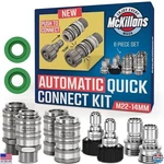 Mckillans 2025 M22-14MM Pressure Washer Quick Connect Kit 8-PIECE Stainless. Fixed Price $122.29.